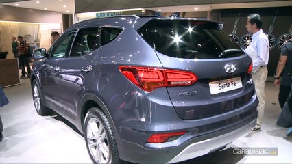 下载视频: Hyundai Santa Fe restylé : léger repoudrage - en direct du Salon de Francfort 2015