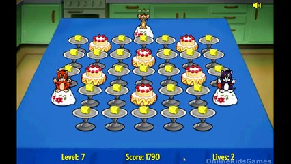 Tom And Jerry Cartoon Game HD - Food Fight Gameplay Movie - Playing with Jerry