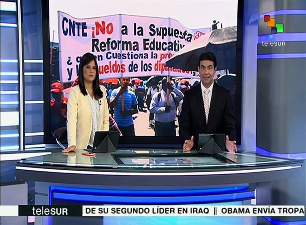 México: gob. y CNTE establecen agenda de temas a debatir