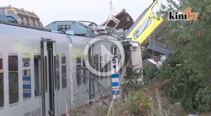 23 maut kereta api bertembung di Italy