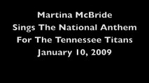 Martina McBride Titans Anthem January 10, 2009