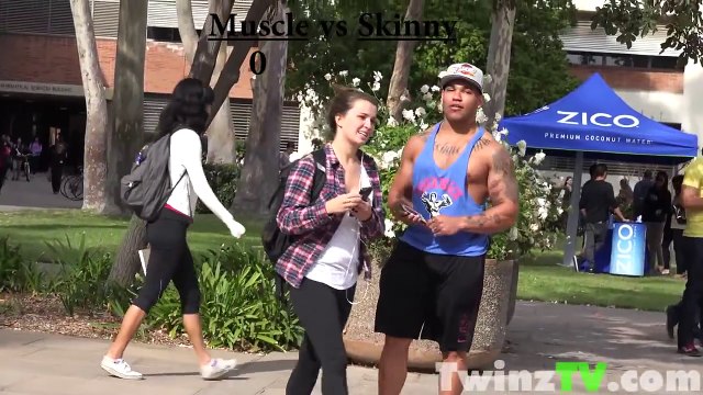 P!cking up G!rls Skinny vs. Muscle Social Experiment Prank - Pranks House 2016