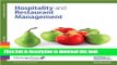 Read ManageFirst: Hospitality and Restaurant Management w/Online Testing Voucher (2nd Edition)