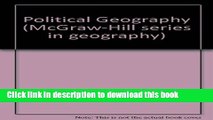 Read Political Geography (McGraw-Hill series in geography) ebook textbooks