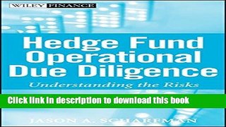 Read Hedge Fund Operational Due Diligence: Understanding the Risks  Ebook Online