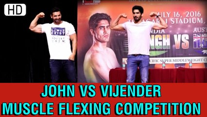 Muscle Flexing Competition | John Abraham Vs Vijender Singh