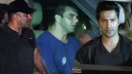 Salman Khan, Iulia Vantur, Varun Dhawan At Family Get-Together Party