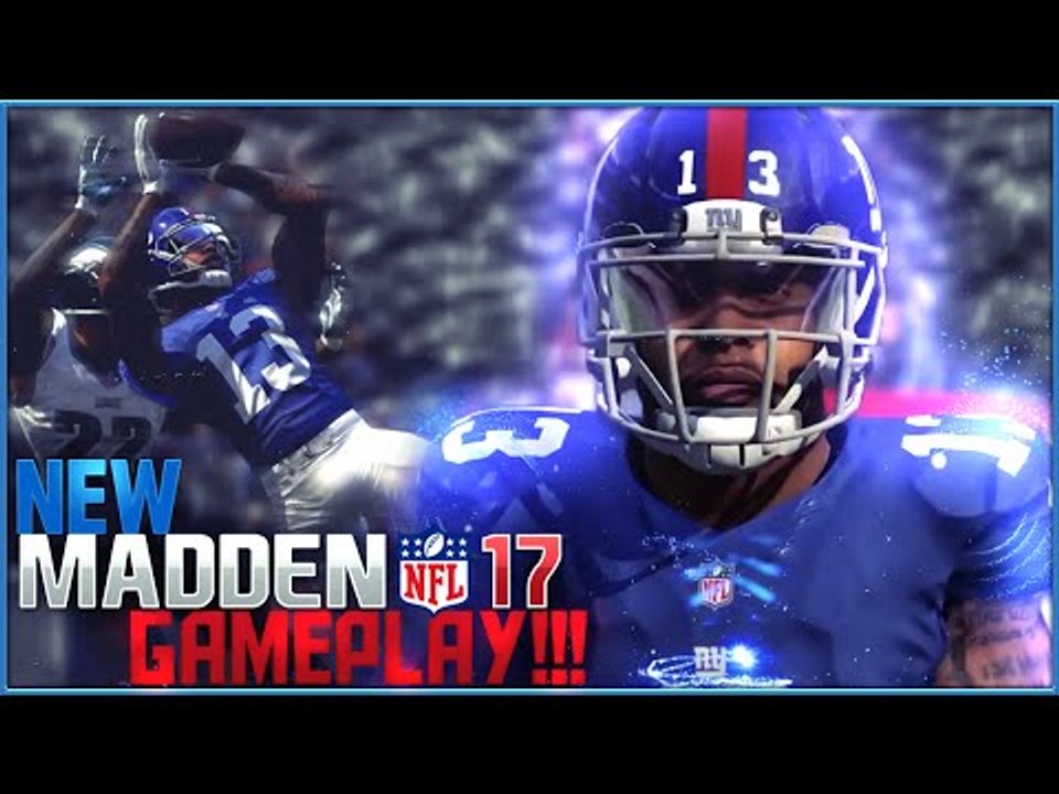NEW MADDEN 17 GAMEPLAY!!! Most Authentic Footba...