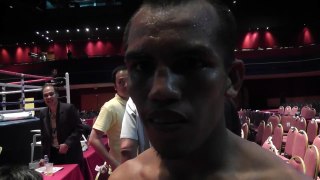 Milan Melindo Interview after Juan Esquer TKO 1-28-12