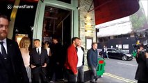 Craig David visits and sings at Sexy Fish restaurant in London