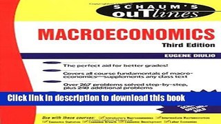 Read Schaum s Outline of Macroeconomics  Ebook Free