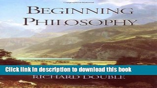 Read Beginning Philosophy  PDF Online