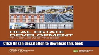 Read Real Estate Development - 5th Edition: Principles and Process  Ebook Free