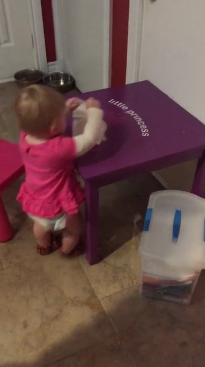 Cleaning baby