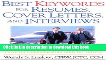 Download Best KeyWords for Resumes, Cover Letters, and Interviews: Powerful Communication Tools