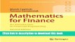 Read Mathematics for Finance: An Introduction to Financial Engineering (Springer Undergraduate