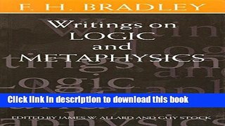 Read Writings on Logic and Metaphysics  Ebook Free