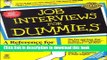 Read Job Interviews for Dummies/Job Hunting for Dummies E-Book Free