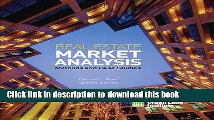 [PDF] Real Estate Market Analysis: Methods and Case Studies, Second Edition  Full EBook