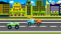 Emergency Vehicles Police Car & Tow Truck | Cars & Trucks Cartoons for children - Kids Cartoon