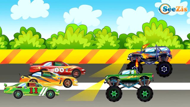 МУЛЬТИКИ про машинки | Гоночные Машинки, Монстр Трак, Грузовик - Сборник Все серии Мультики 1 час