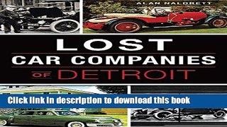 Download Lost Car Companies of Detroit  PDF Free