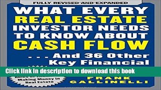 Download What Every Real Estate Investor Needs to Know About Cash Flow... And 36 Other Key