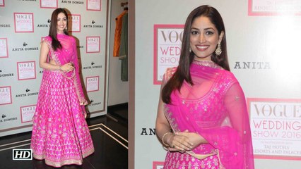 Yami Gautam turns a Pretty Pink Bride for Anita Dongre