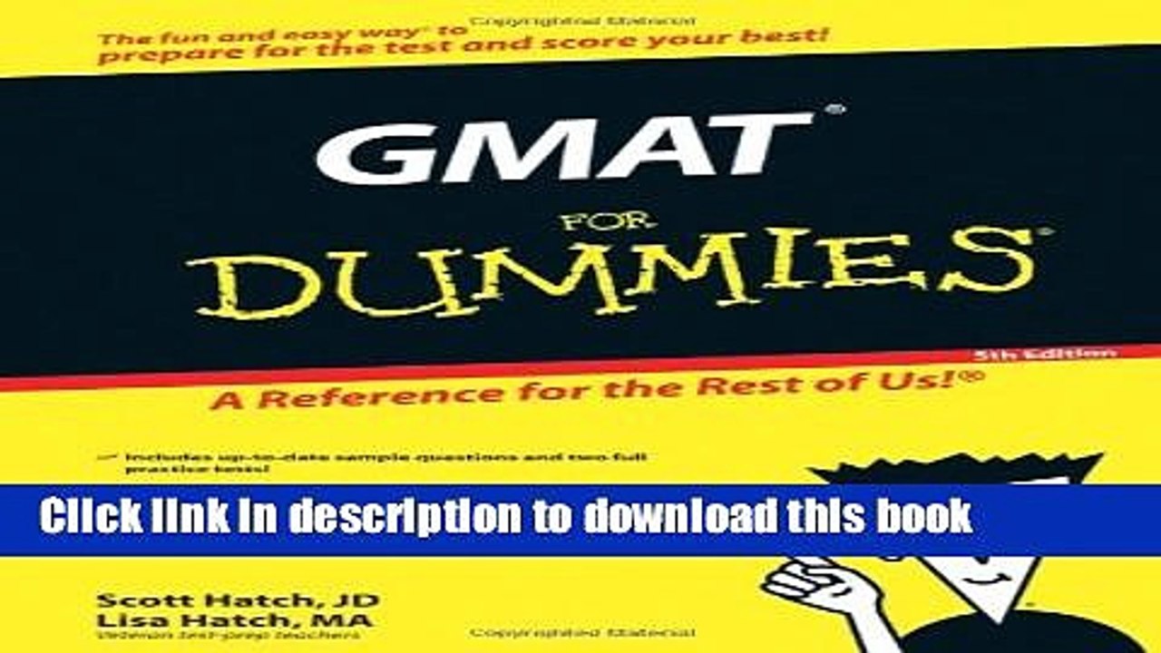 Read GMAT For Dummies PDF Free