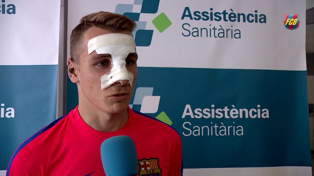 Lucas Digne, primeres paraules com a jugador del FC Barcelona