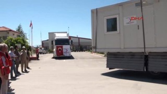 Erzincan Türk Kızılayı?ndan Iraklılara Konteyner Desteği