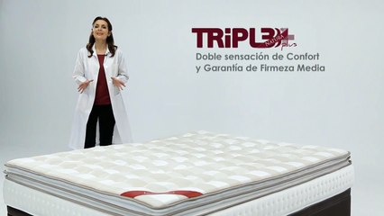 Colchón Viscoelastico Lo Monaco Gama Triple Natura Plus 1.5