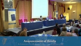 Announcement of Results - Convention on the Constitution (19/05/13)