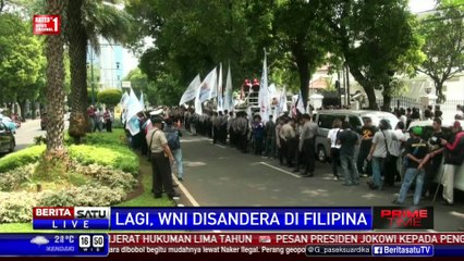 Massa KSPI Demo Pembebasan 10 WNI di Filipina