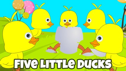 Five little ducks Swimming