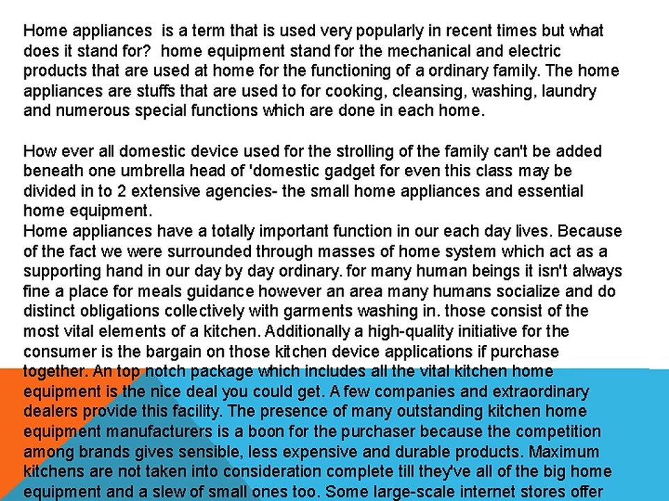 Home Appliances Services in Bangalore video
