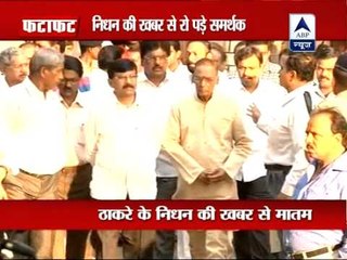 Shiv Sena workers mourn Bal Thackeray' demise