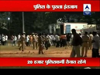 Security beefed up for final journey in Mumbai