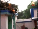 TMC faction clash at Birbhum: Mob vandalised and set fire on a alleged miscreants home