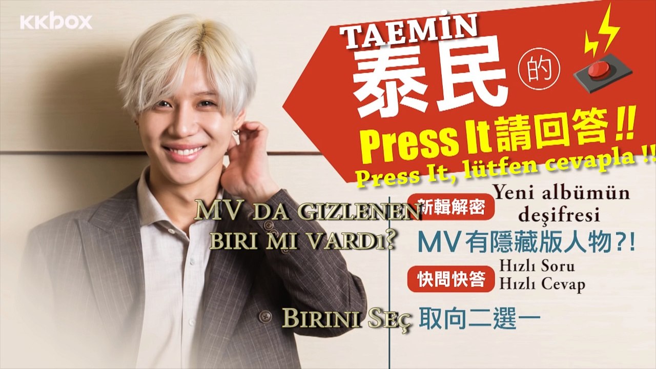 [TR ALTYAZILI] Taemin - KKBOX Röportajı