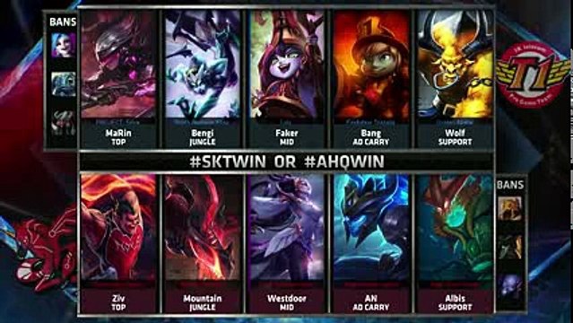 SK Telecom T1 vs ahq Game 1 Quarter Finals LoL S5 World Championship 2015 SKT vs AHQ G1 Worlds
