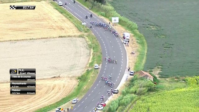 83 KM à parcourir / to go - Étape 12 / Stage 12 (Montpellier / Mont Ventoux) - Tour de France 2016