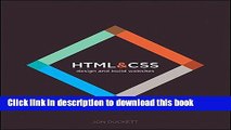 [Download] HTML and CSS: Design and Build Websites  Full EBook
