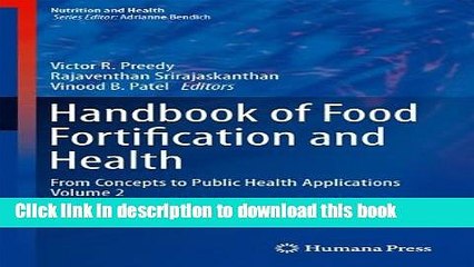 Read Handbook of Food Fortification and Health: From Concepts to Public Health Applications Volume