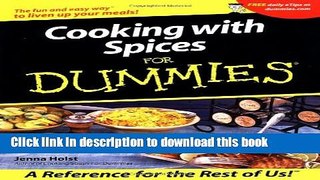 Read Cooking with Spices For Dummies  Ebook Free
