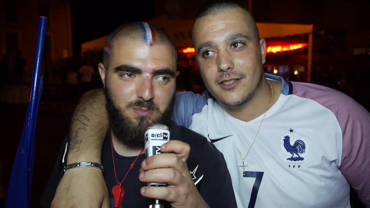 Réaction à Digne les bains après la finale France-Portugal
