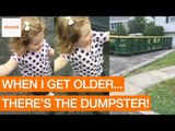 Adorable Little Girl Dreams of a Future Where She Lives in a Dumpster