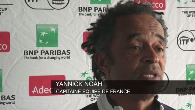 Tennis - Coupe Davis : Noah «Pouille est notre jeune espoir»