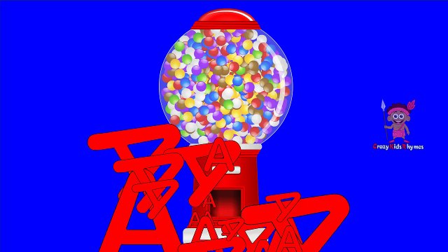 ALPHABETS for Children to Learn with Gumball Machine - ABC for Kids to Learn - Kids Learning Videos