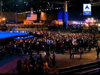 Crowds gather at candidates' party bases, Pelosi at DNC